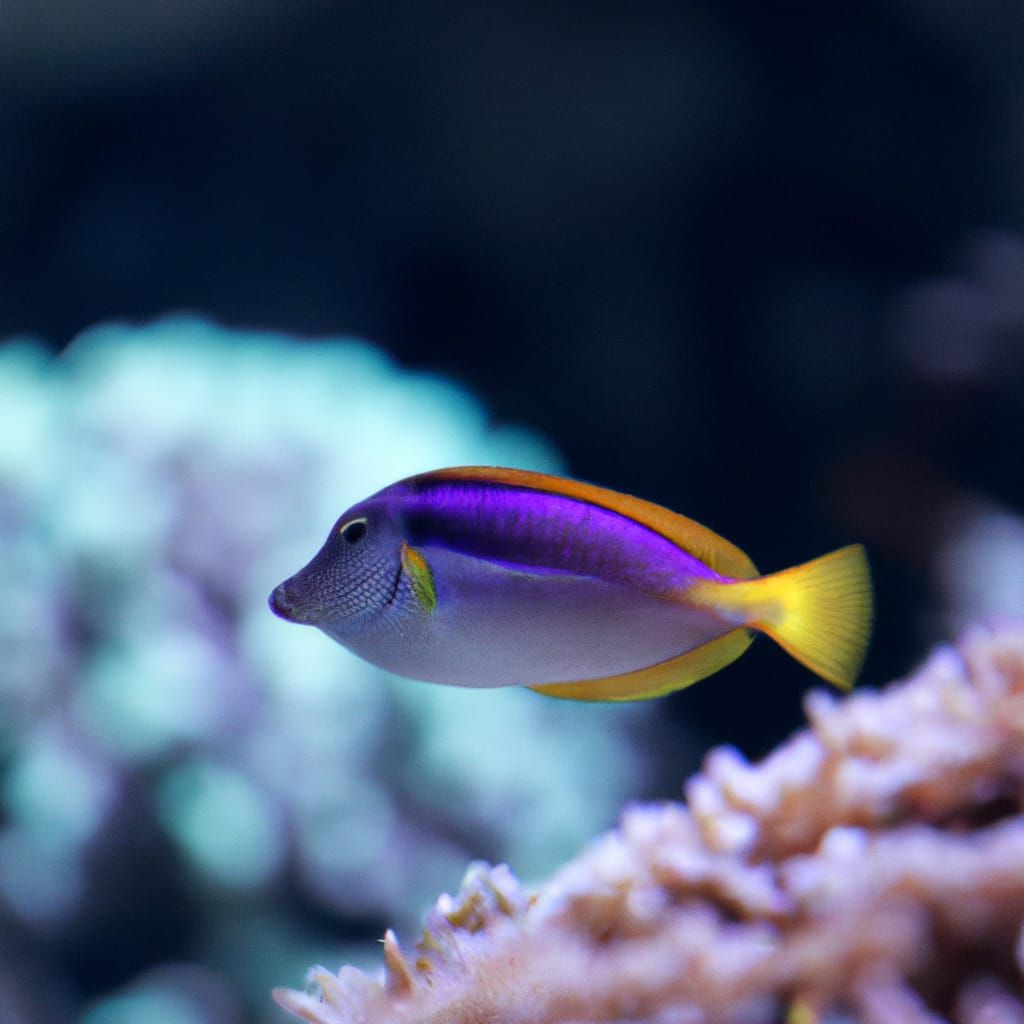 Magical Turquoise Ocean Reef with Colorful Fish