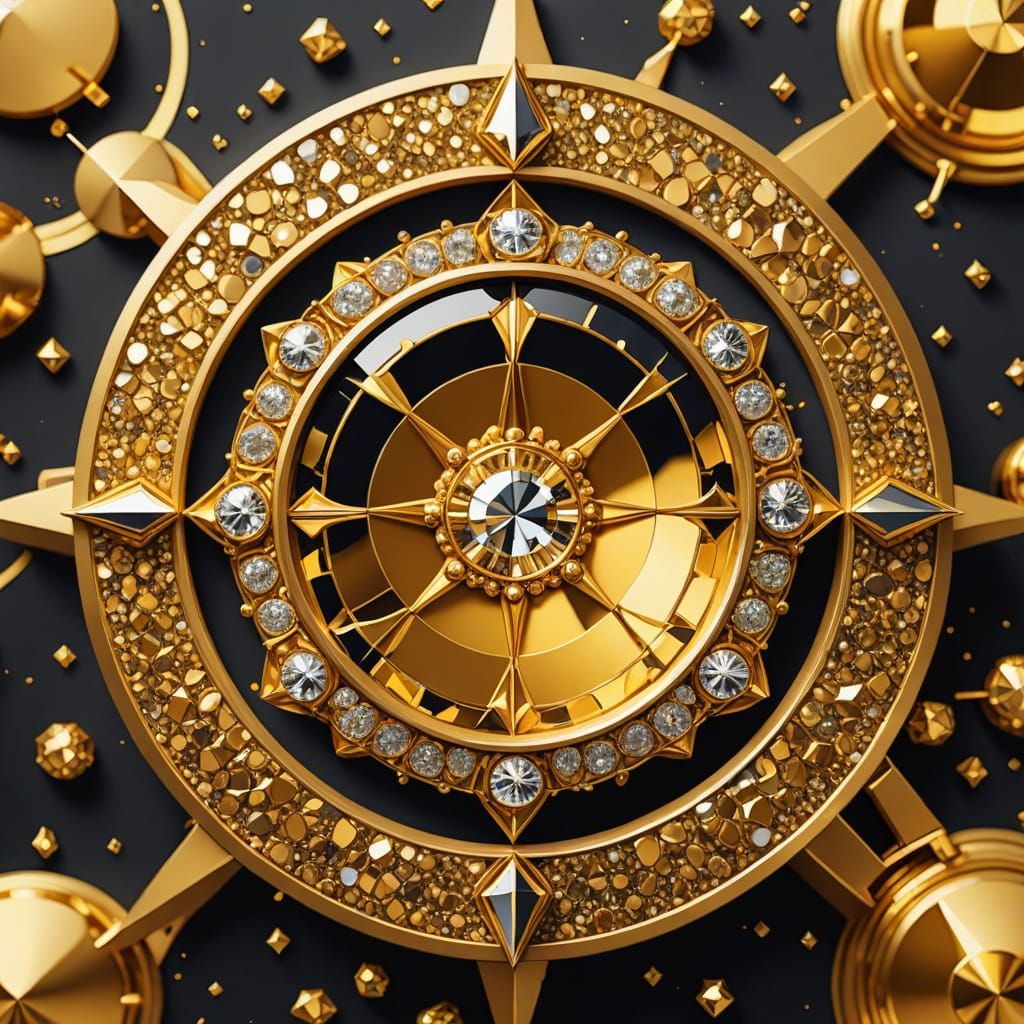 Vibrant Diamond Ring Melt in Glittering Gold