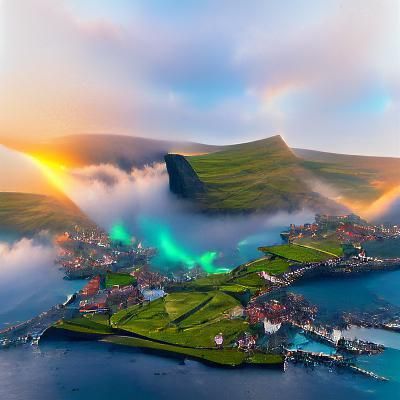 Faroe Islands Fantasy Landscape in Unreal Engine