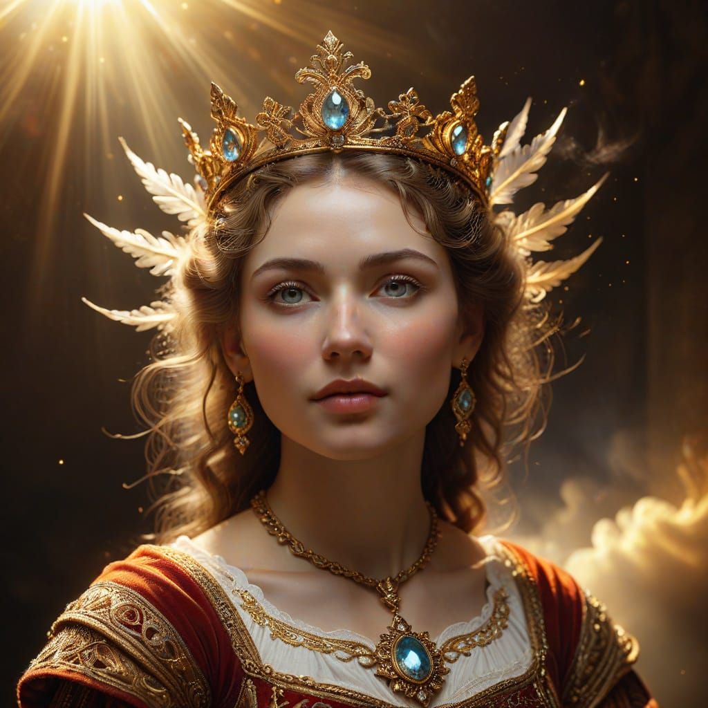Regal Figure in Divine Light