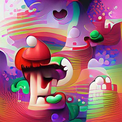 Psychedelic Super Mario Mushroom Kingdom in HD