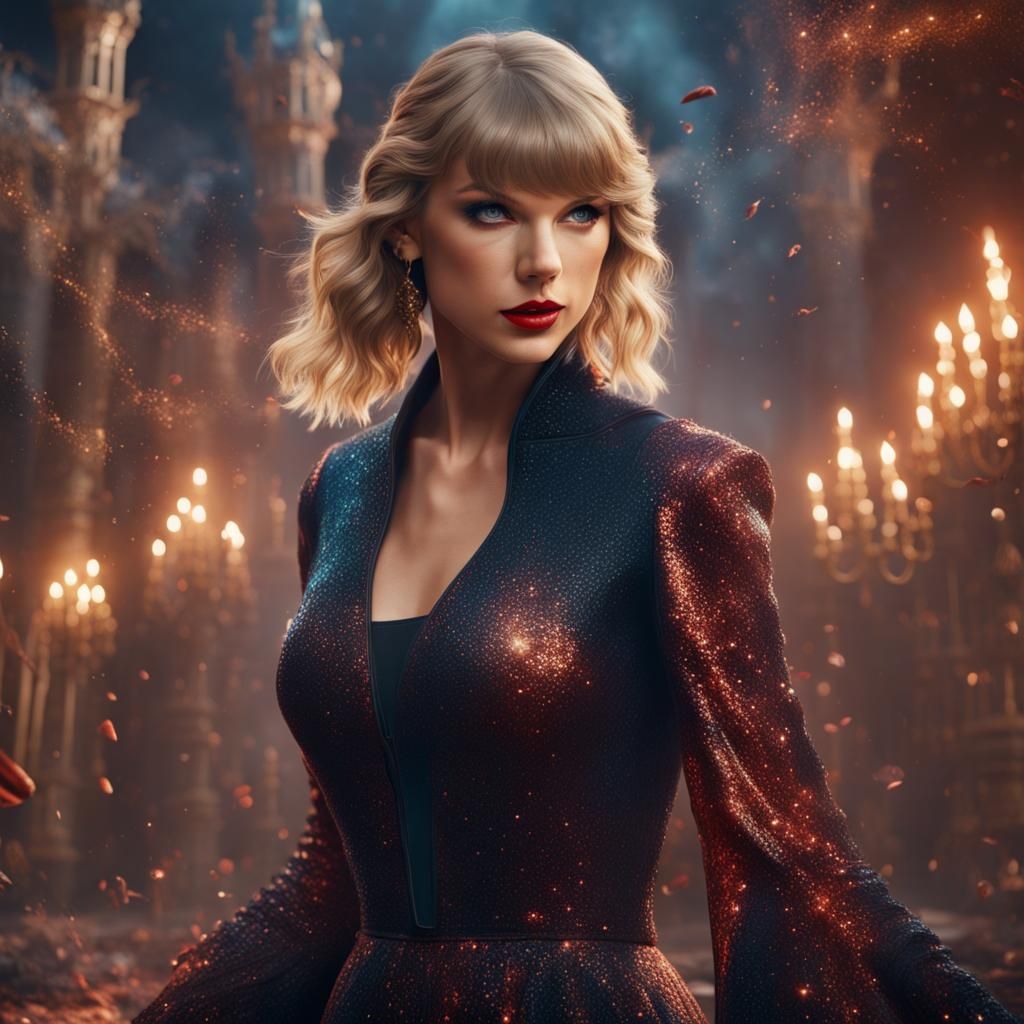 Taylor Swift Casts a Spell: Fantasy Concept Art