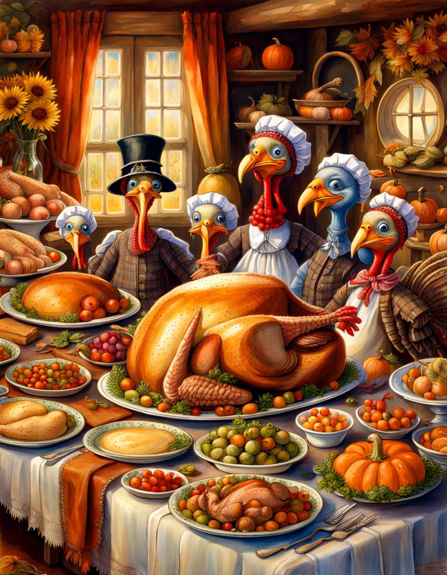 Pilgrim Turkey Family Thanksgiving Feast