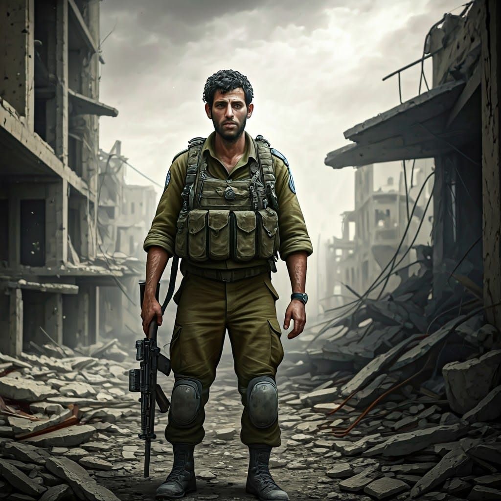 Warrior in Ruins: A Resolute Israeli Soldier in Gaza