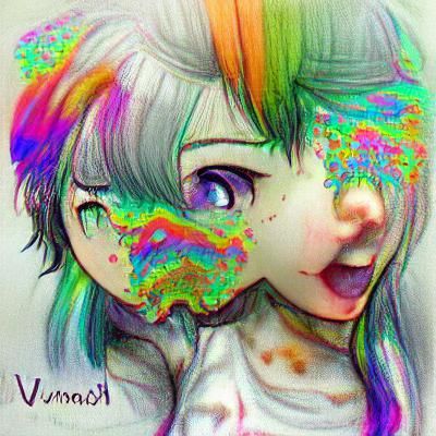 AI Image of Rainbow Vomit