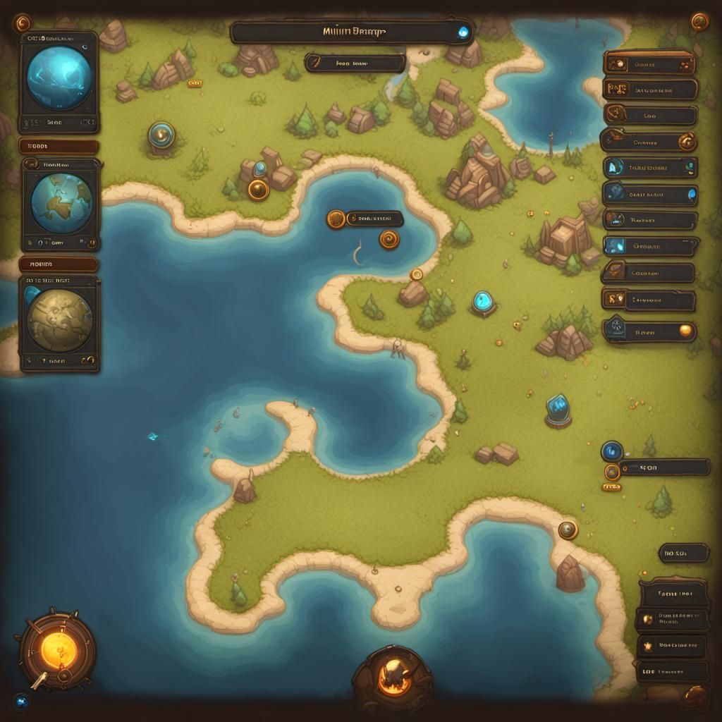 Game Minimap User Interface Design