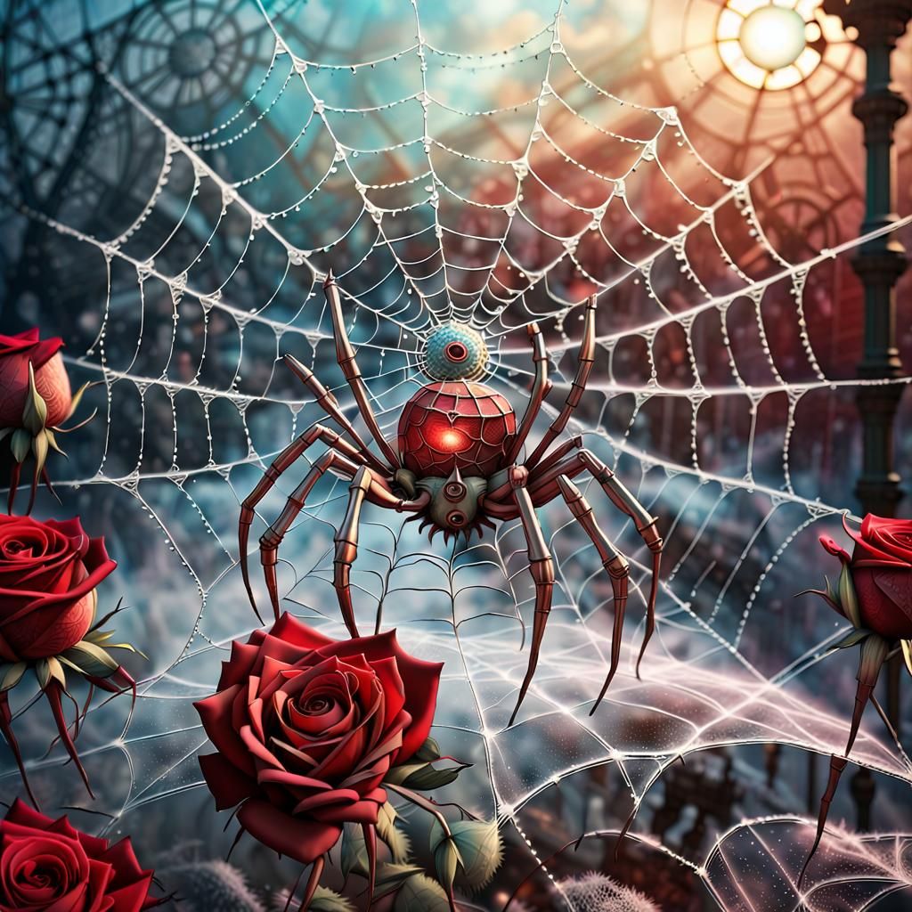 Spiderweb created by a Spider