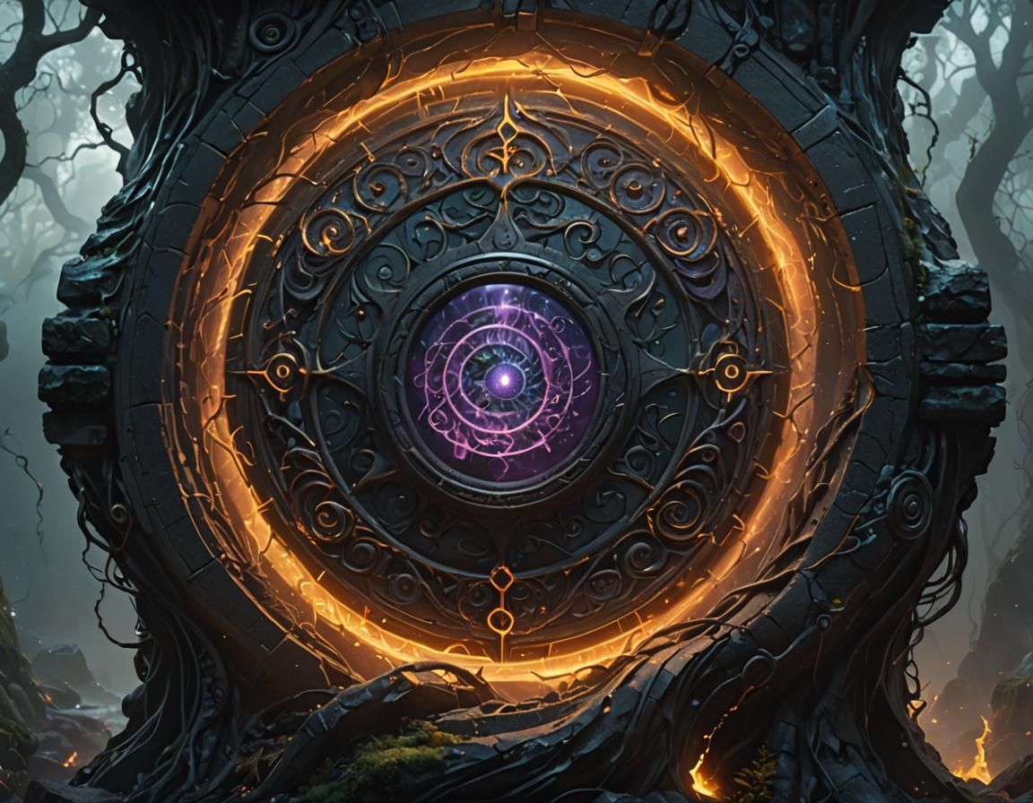 5th Dimensional Watcher: Dark Fantasy Concept Art