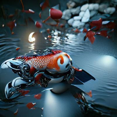 Robotic Koi Fish in 3D Unreal Engine