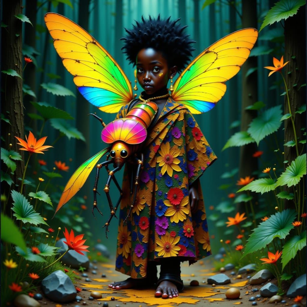 Firefly Transforms to Ewe Humanoid in Jungle Art