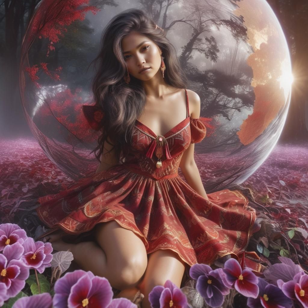 Shades Of Red Mini Evening Dresses Realistic & Creative. Redone.