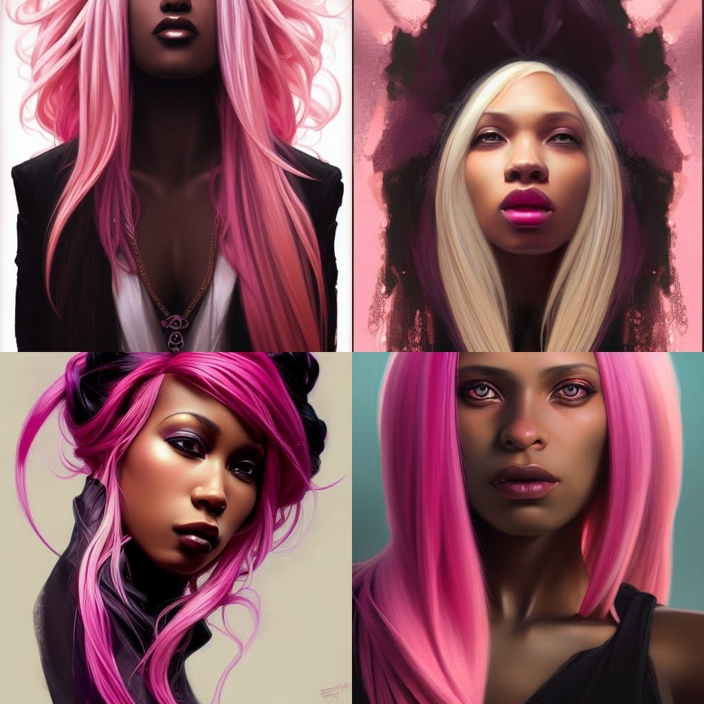 Gothic Woman Portrait in Hyperdetailed Digital Art Style