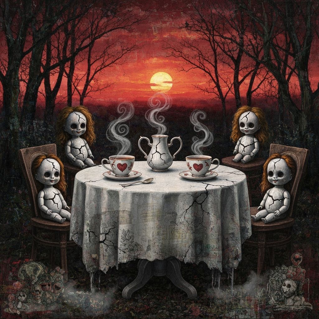 Haunted Valentine's Tea Party in Ethereal Forest