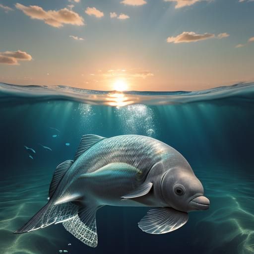 Silver Dolphin Leaps: Surreal Aquatic Wildlife Photography