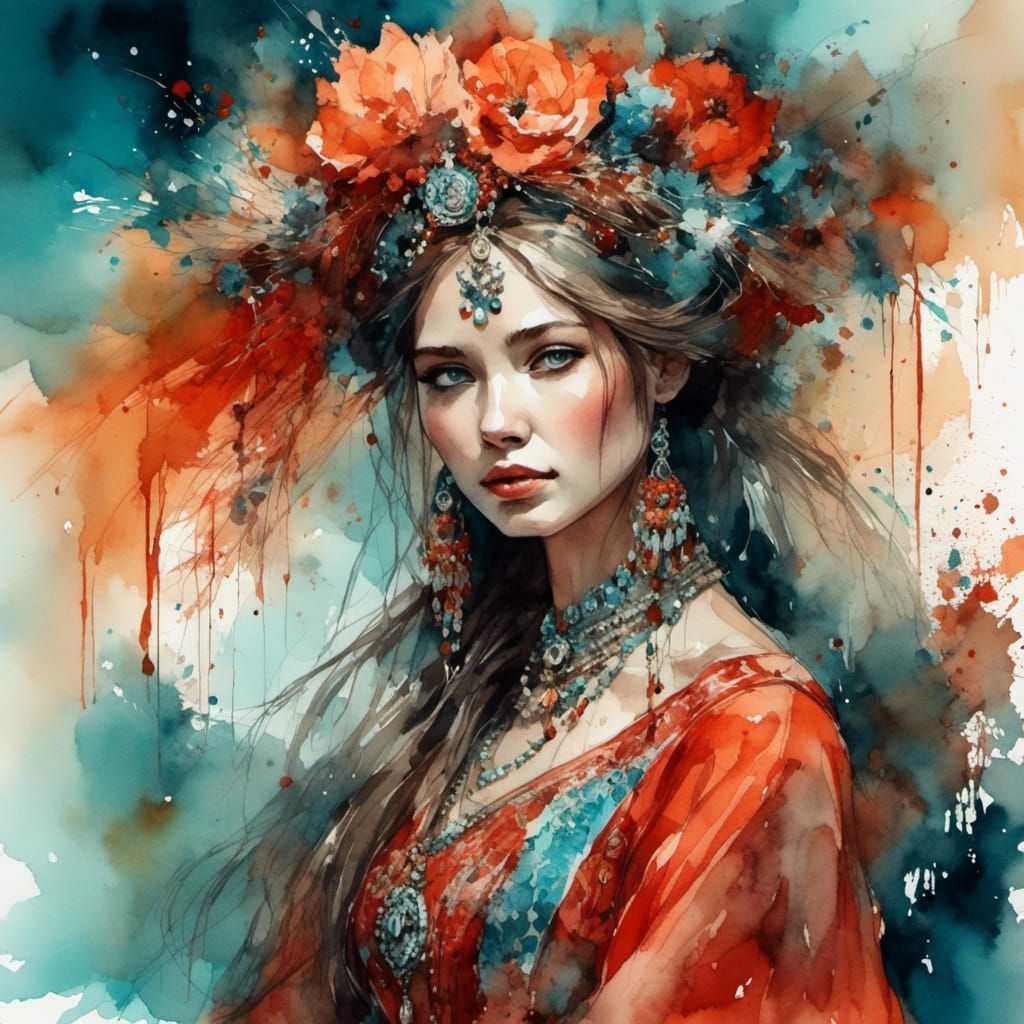 Beautiful caucasian girl