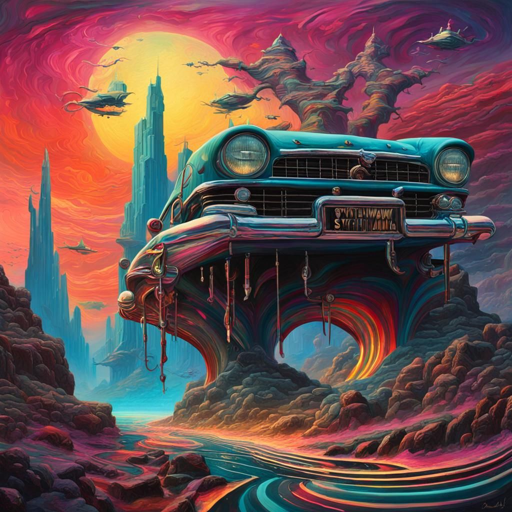 Dark Fantasy Punk Collage in 8k Resolution