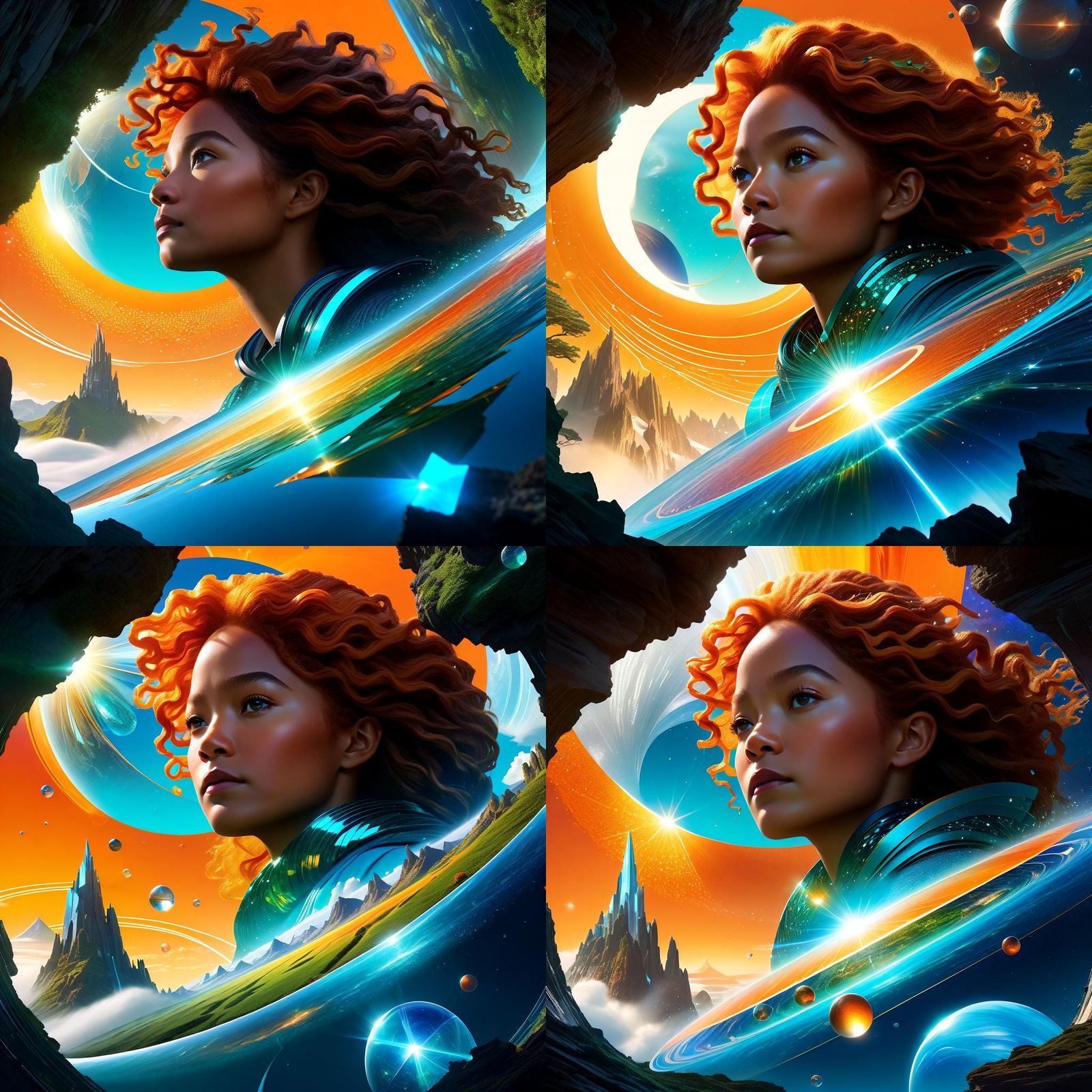 Surreal Colorful Landscape Concept Art in 8K