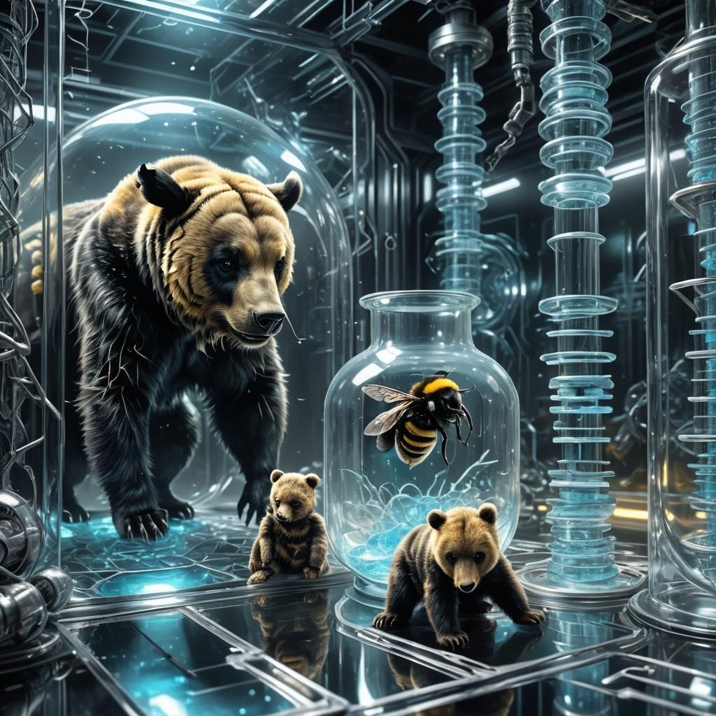 Bumble Bee and Bear in DNA Chambers: Biorealistic Digital Ar...