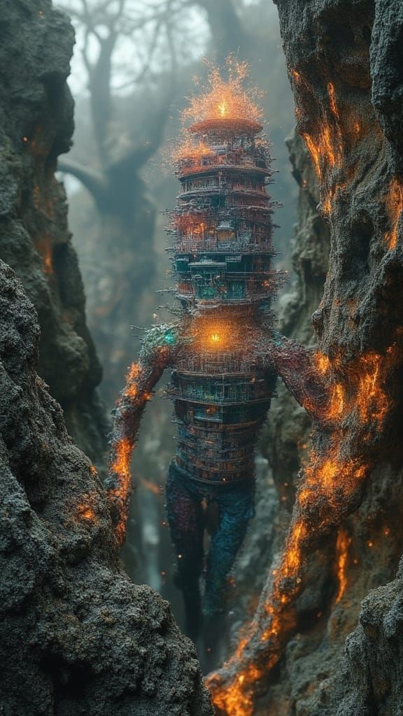 Surreal Gothic Landscape Inspired by Igor Morski