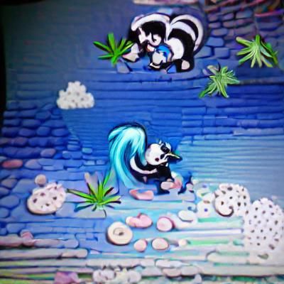 Skunks Smoking Weed: An AI-Generated Oddity