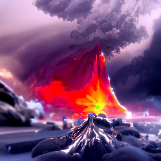 Volcanic Thunderstorm Concept Art