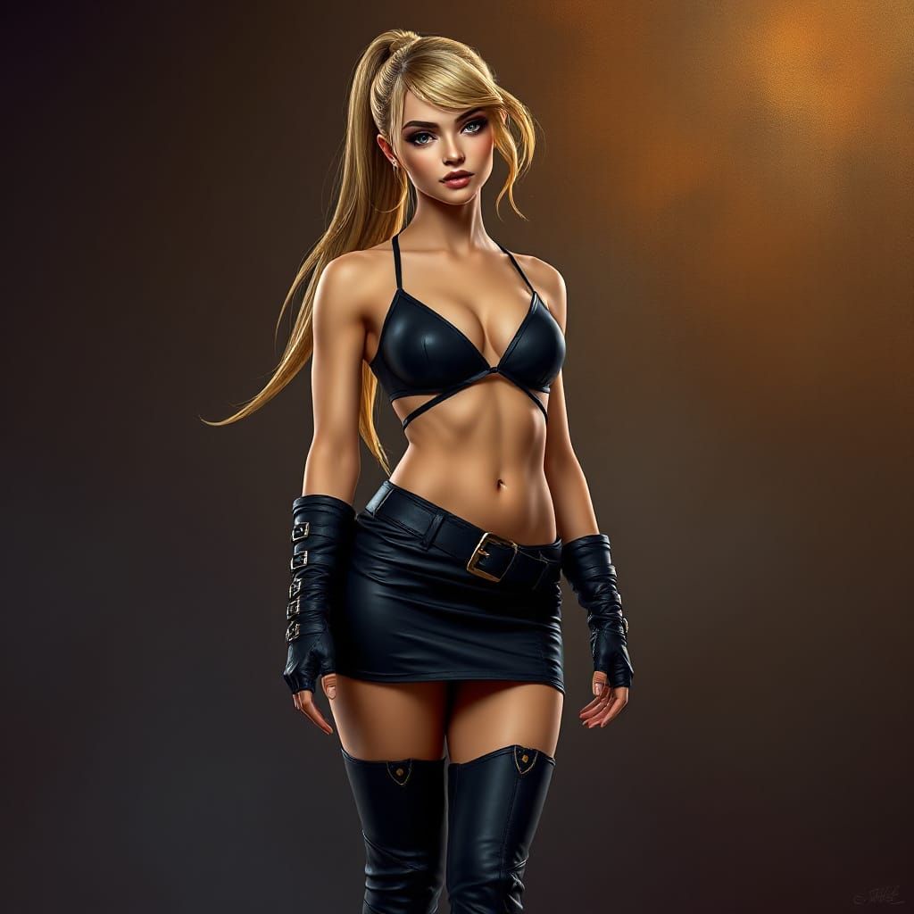 Stunning Woman in Fantasy-Themed Fantasy Concept Art