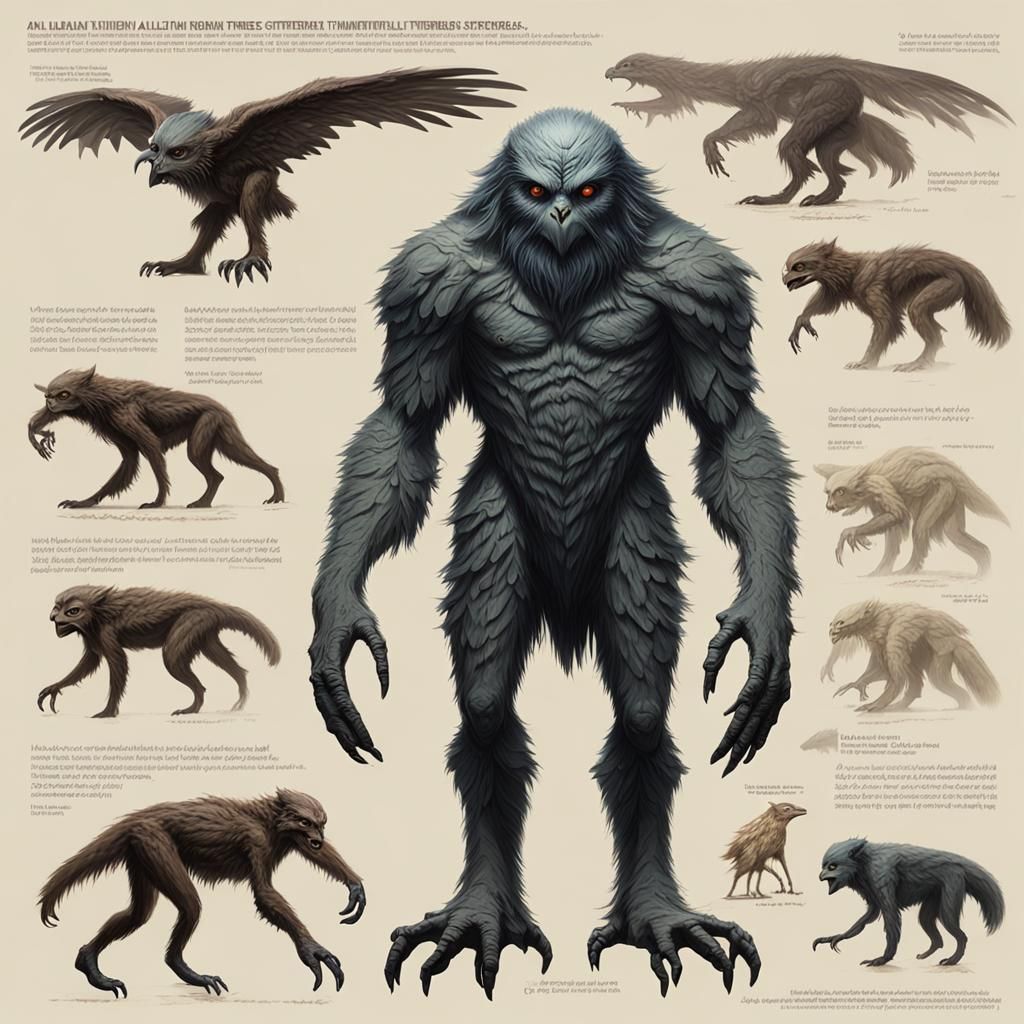 Alien Exoplanet with Cryptid Creatures: Speculative Biology