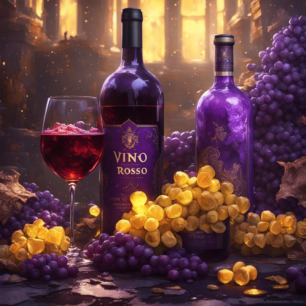 Dark Fantasy Vino Rosso Trash Polka Concept Art