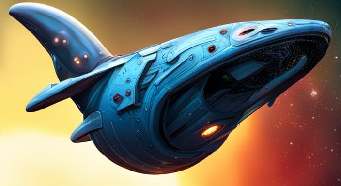 Pixar Alien Spaceship in Hyperreal Universe