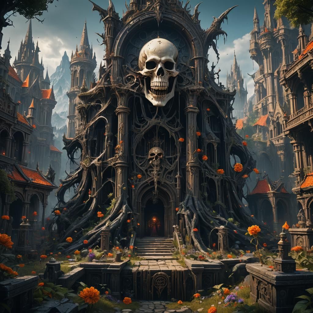 Death's Choice: Detailed Fantasy Matte Painting