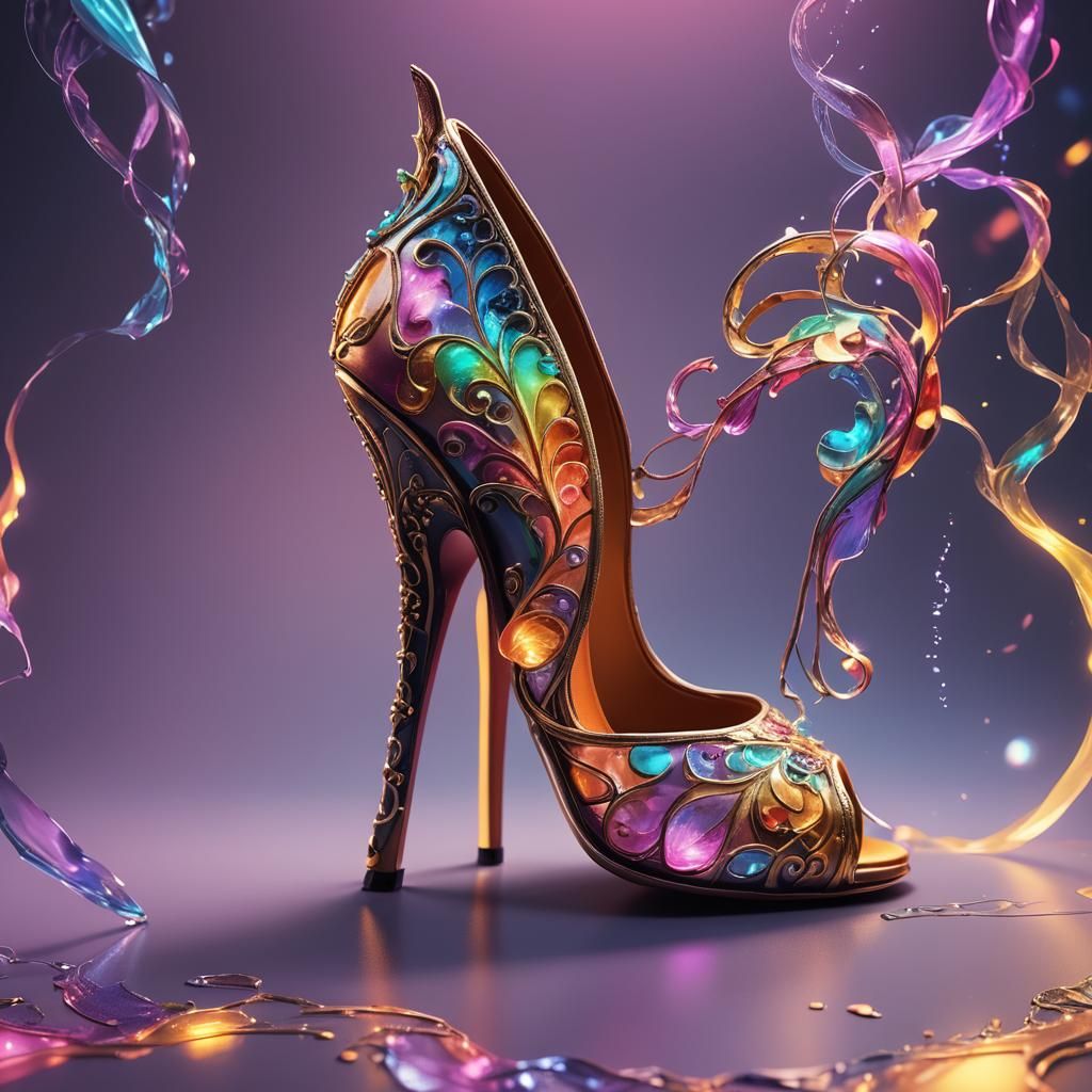 Luminous High Heel Shoe Concept Art