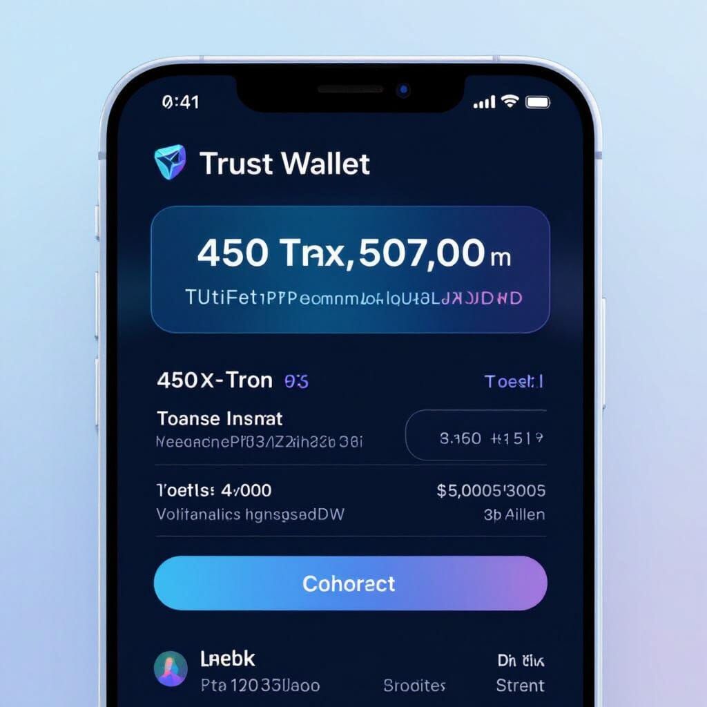 Trust Wallet Transaction: 450 TRX Sent