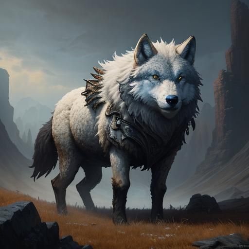 Wolf in Sheep's Clothing: Detailed Matte Painting