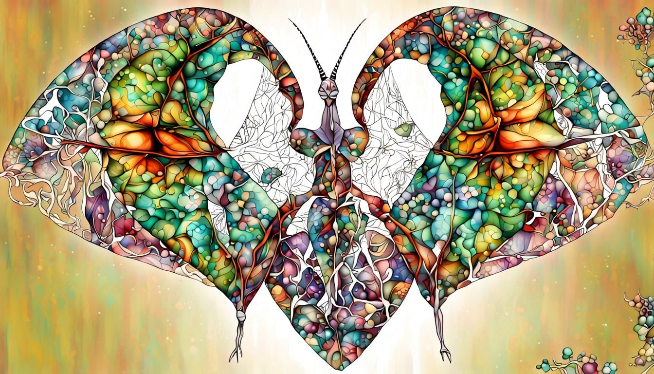 Harmonic Australian Nature Fractal in 5D Shading