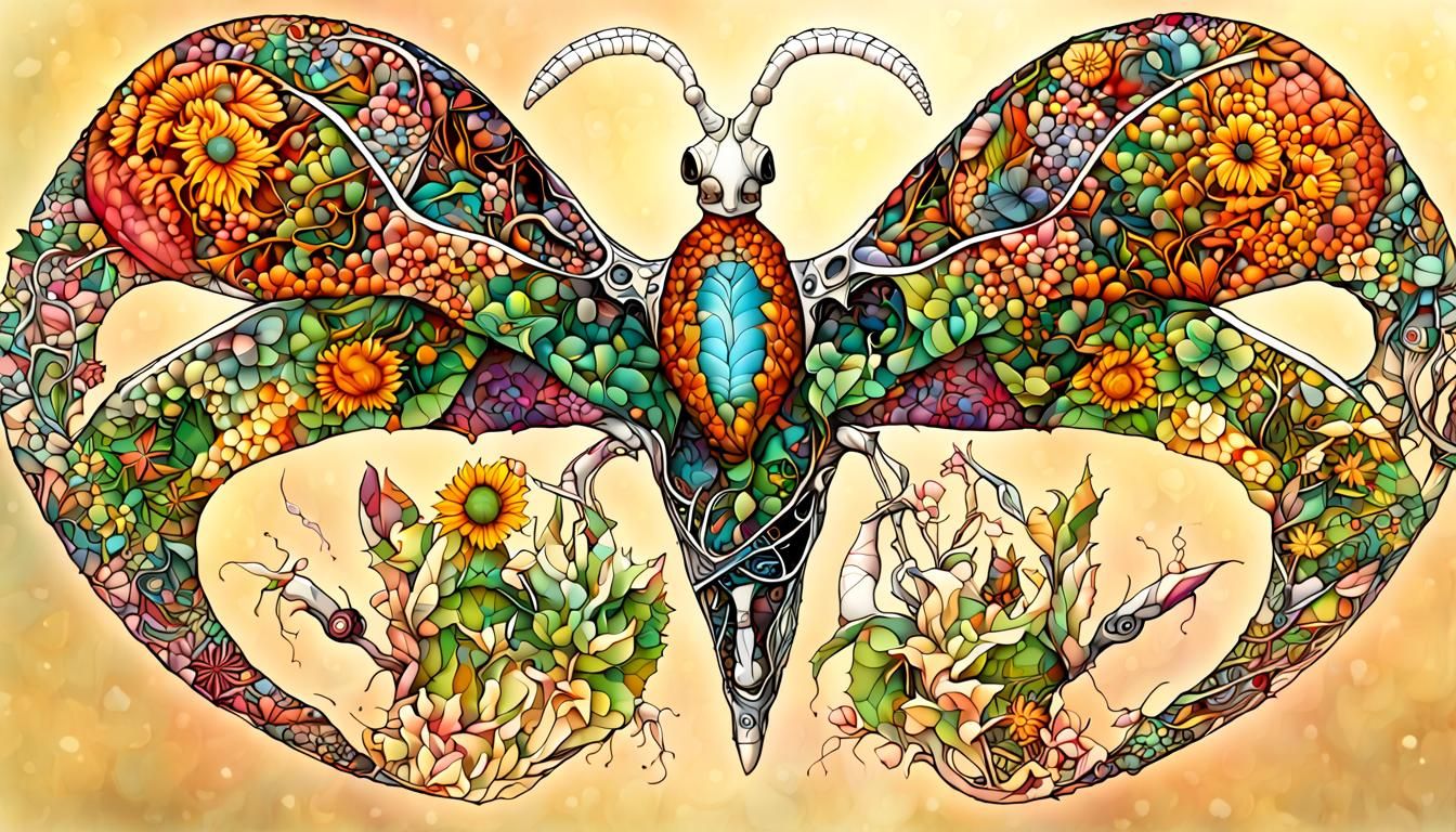 Harmonic Australian Nature Fractal in 5D Shading