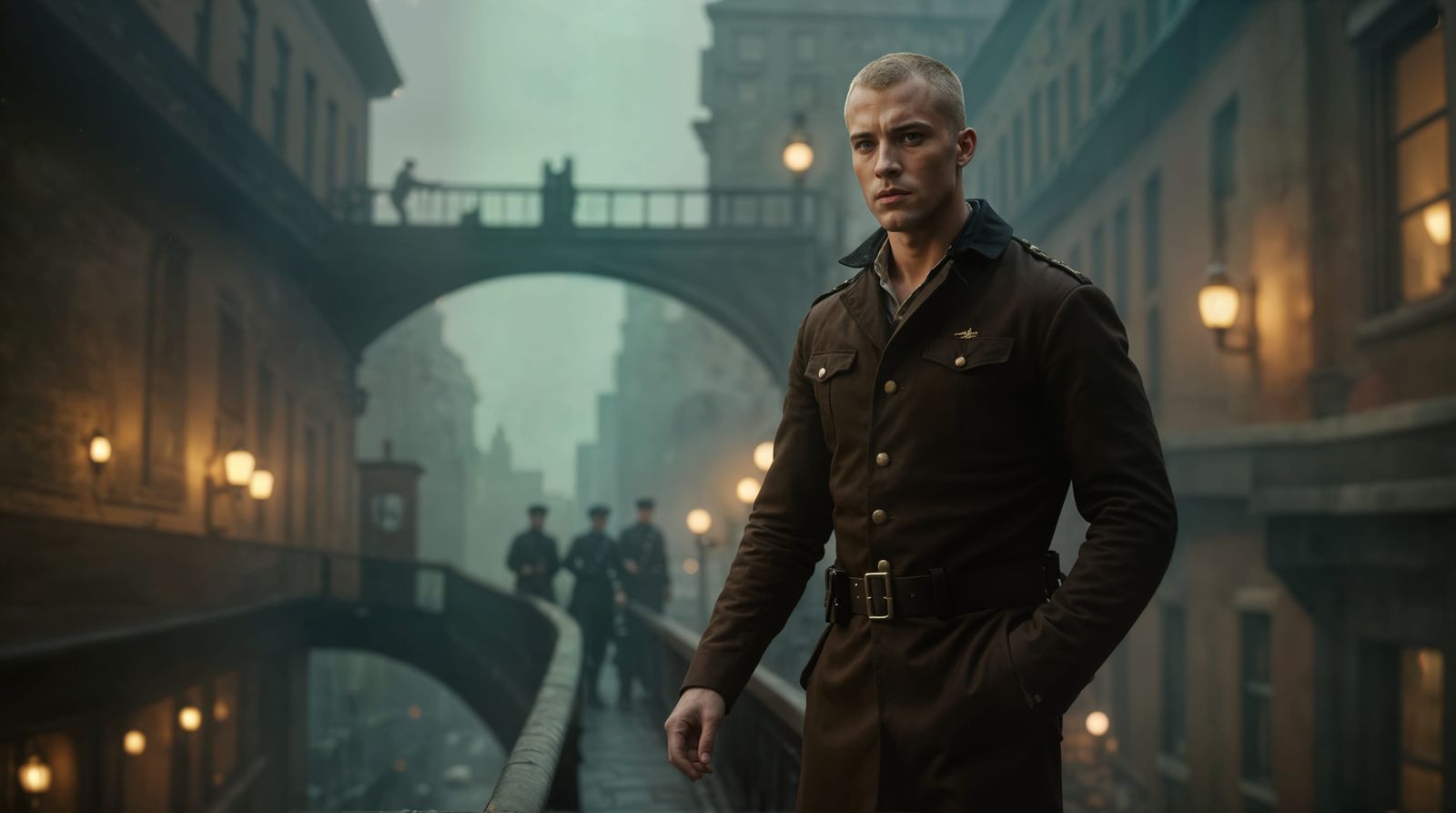 Surreal Steampunk Sailor Embarks on Cinematic Adventure