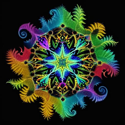 Fractal Chess Piece in Multicolored Smoke: 8K Photography