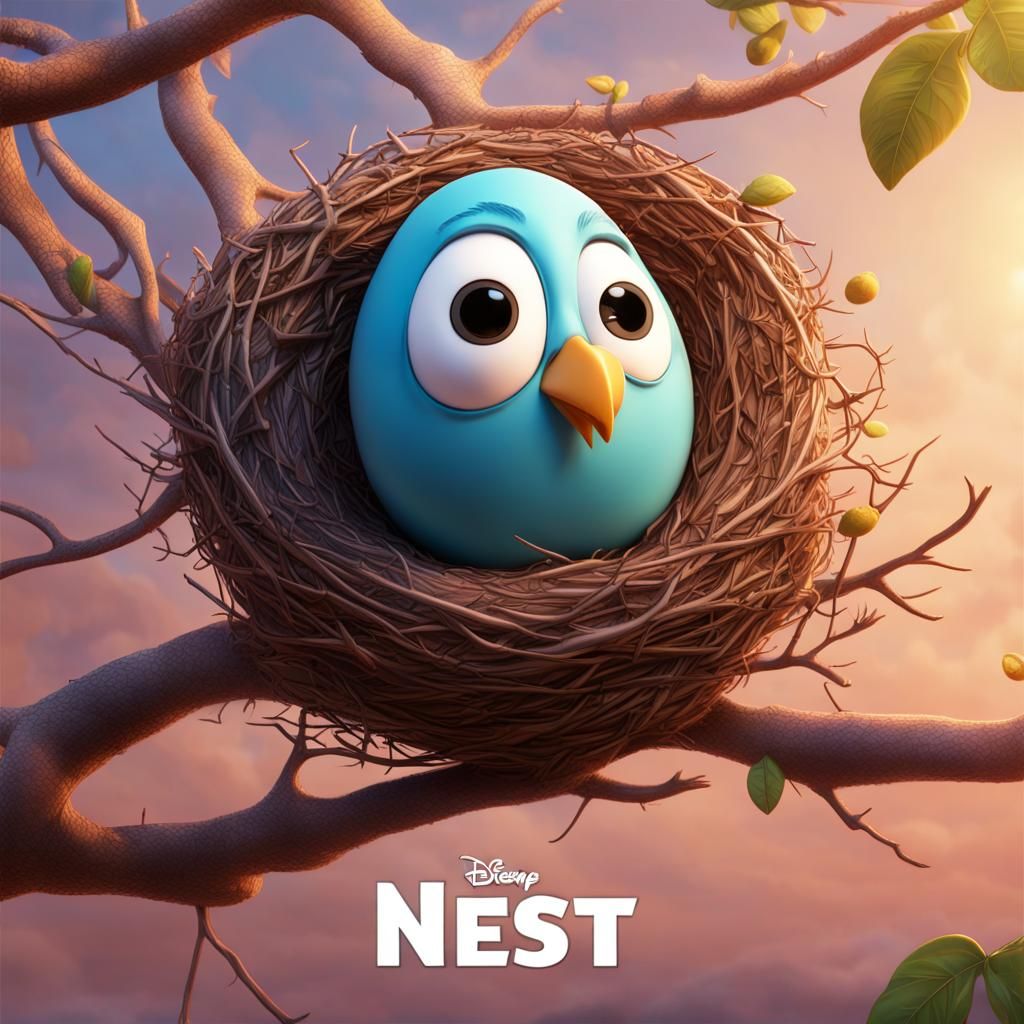 Joe Biden Bird Hatching: Pixar Style Movie Poster