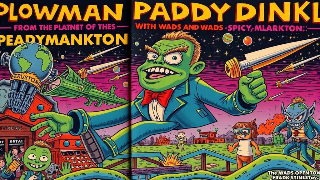 A Fantastical Green Planet with Heckel and Vegkelankton Inha...