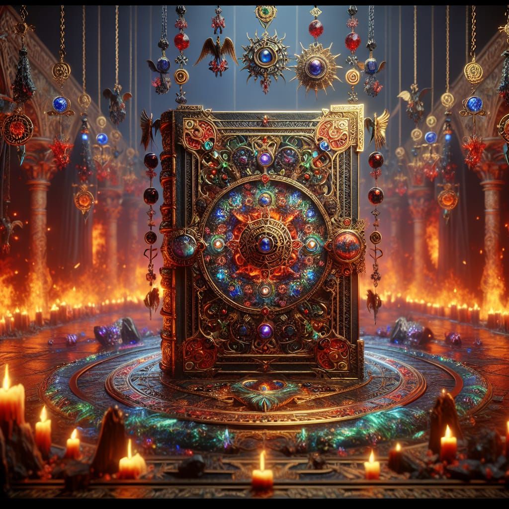 Legendary Magical Book Closes Hellgate: Fantasy Concept Art
