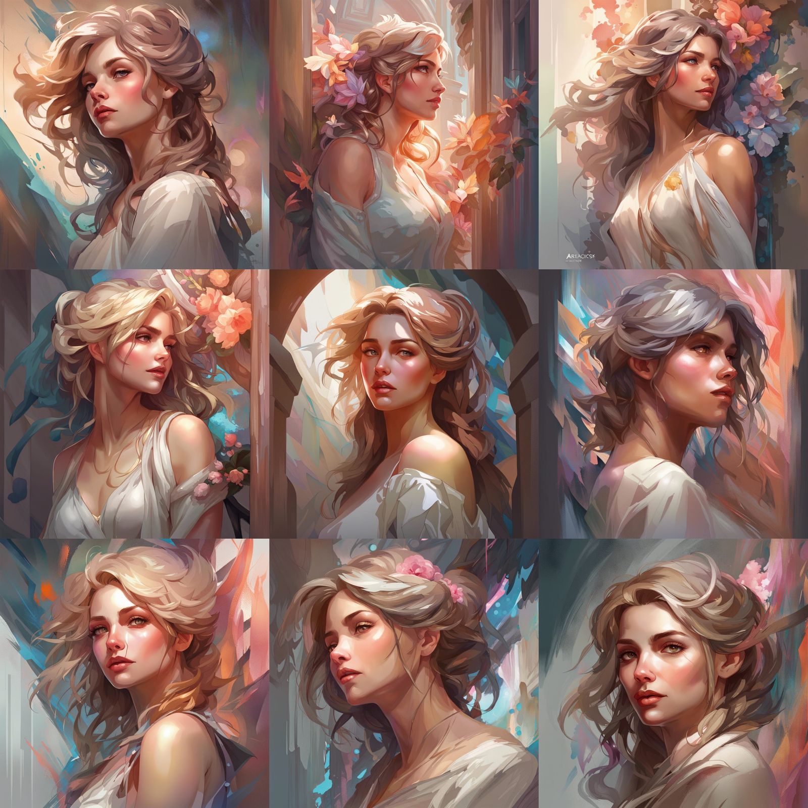 Feminine Portrait with Dynamic Lighting