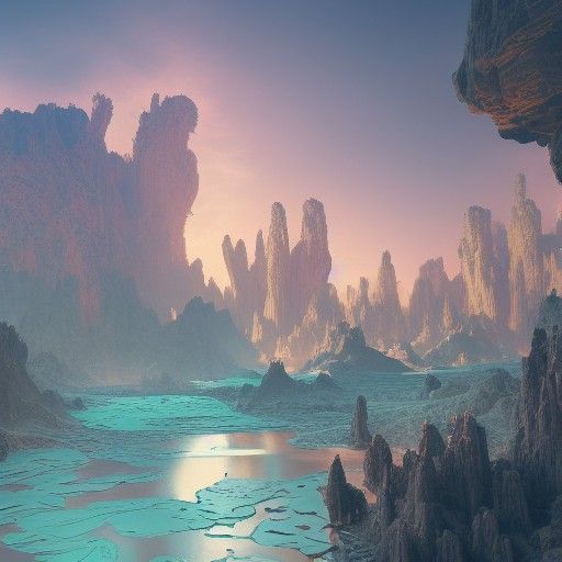 Fantastical Desert Kingdom in Detailed Matte Painting