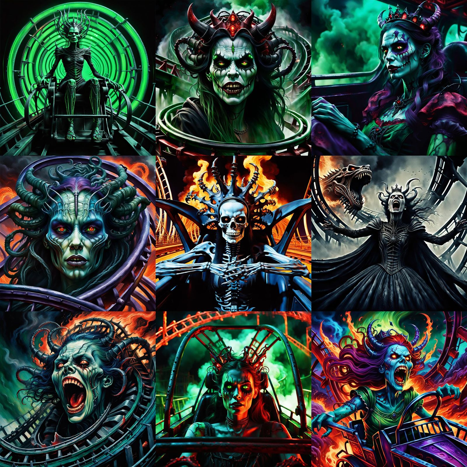 Demonic Princess's Rollercoaster Ride Through Hell