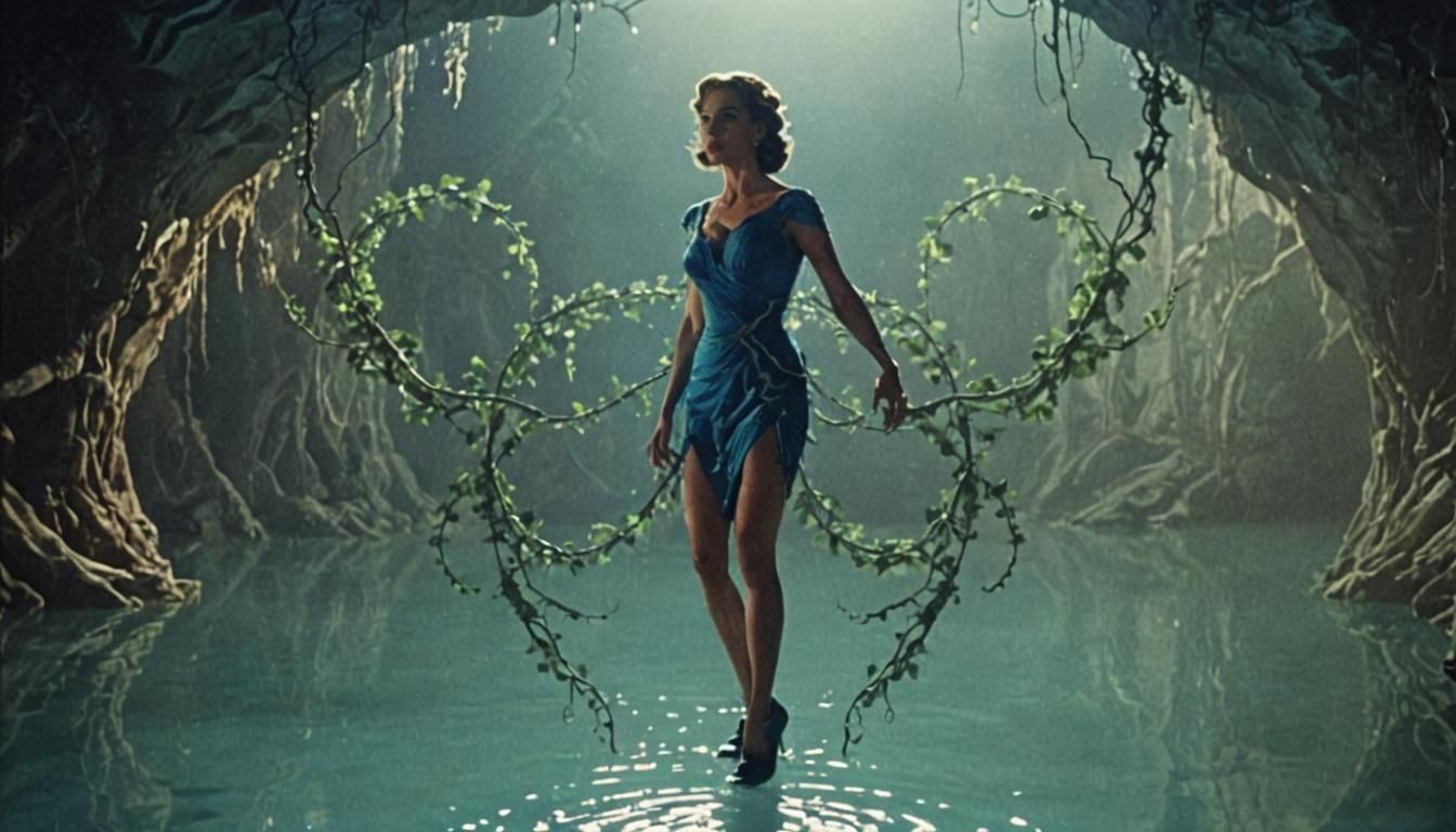 Mystical Cave: A Retro Dark Fantasy Film Screenshot