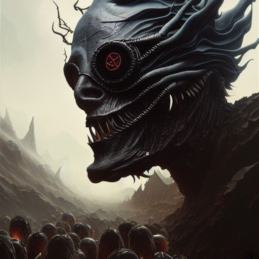 Photorealistic Cyclops in a Sinister Romantic Style