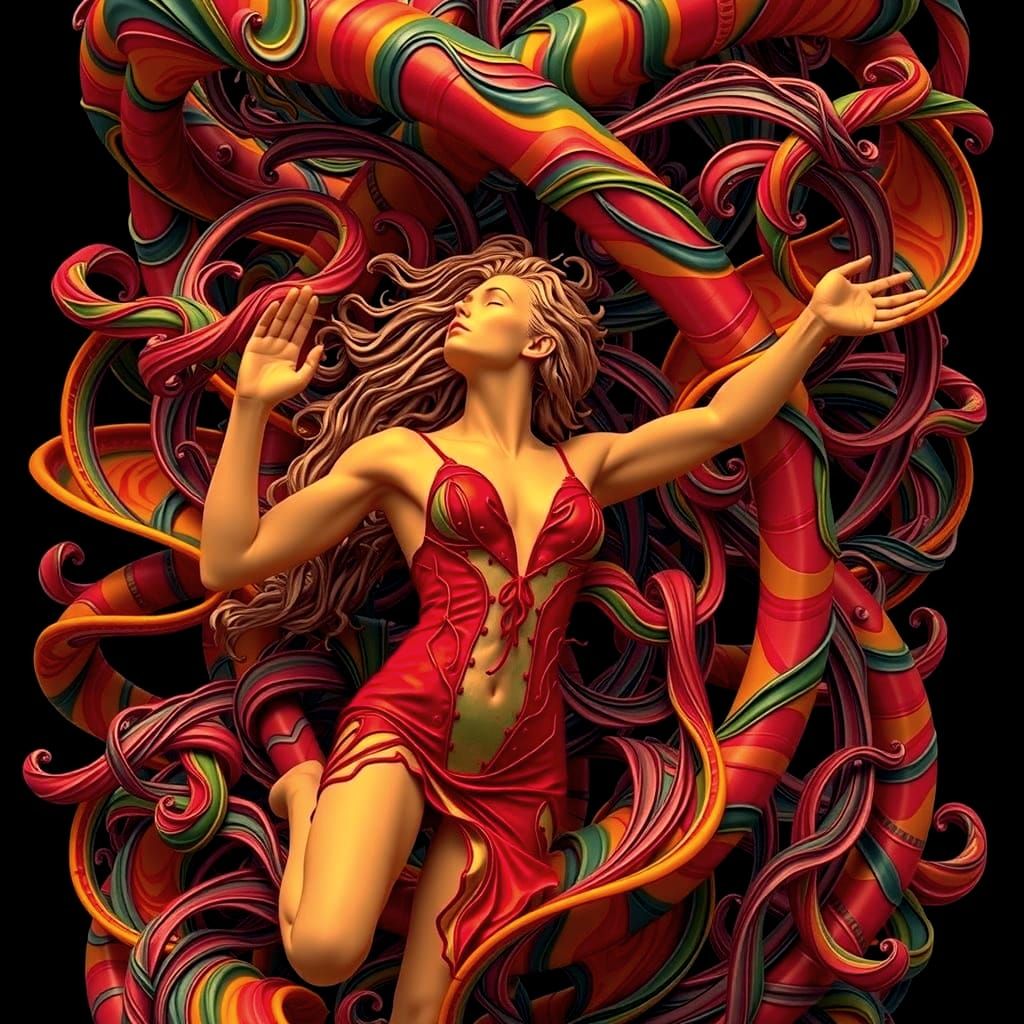 Hyperrealistic Sculpture: Dance of Life and Death