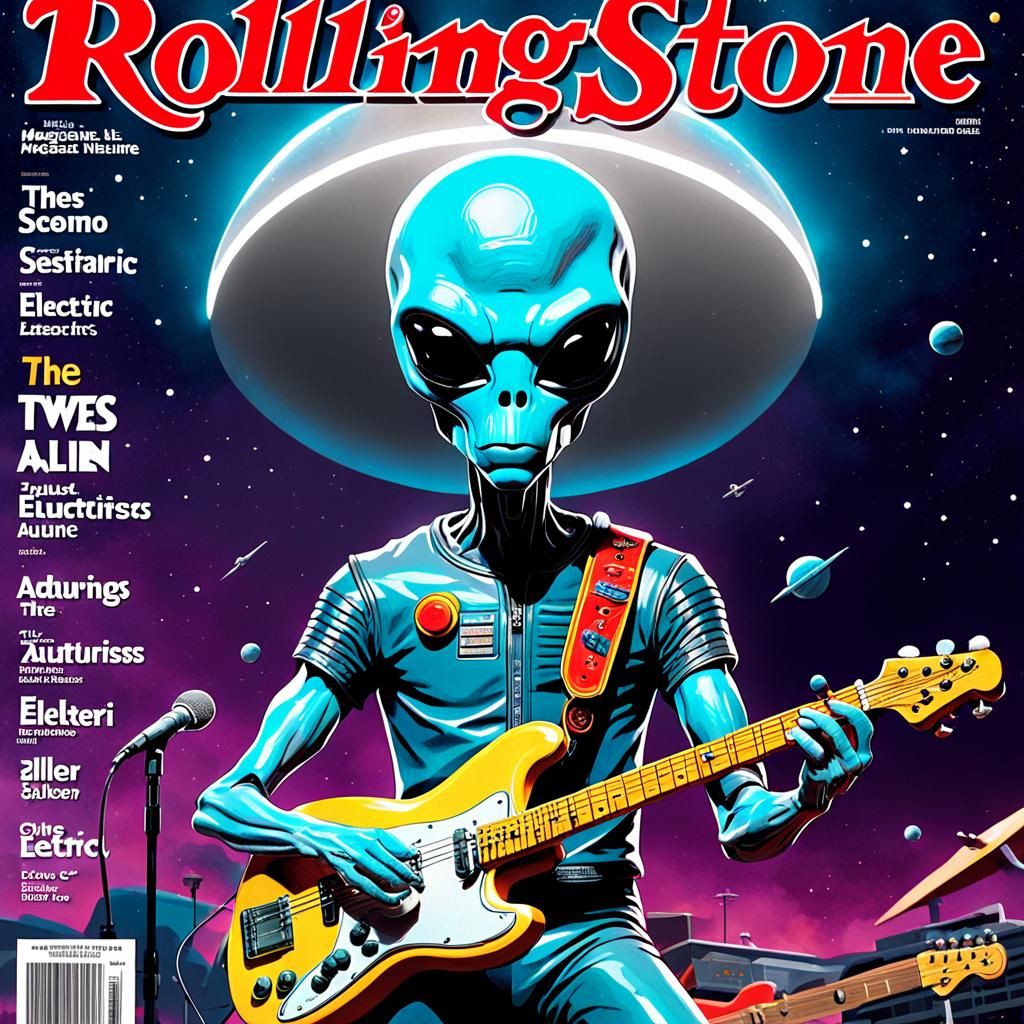 Alien Rocker on Rolling Stone Cover