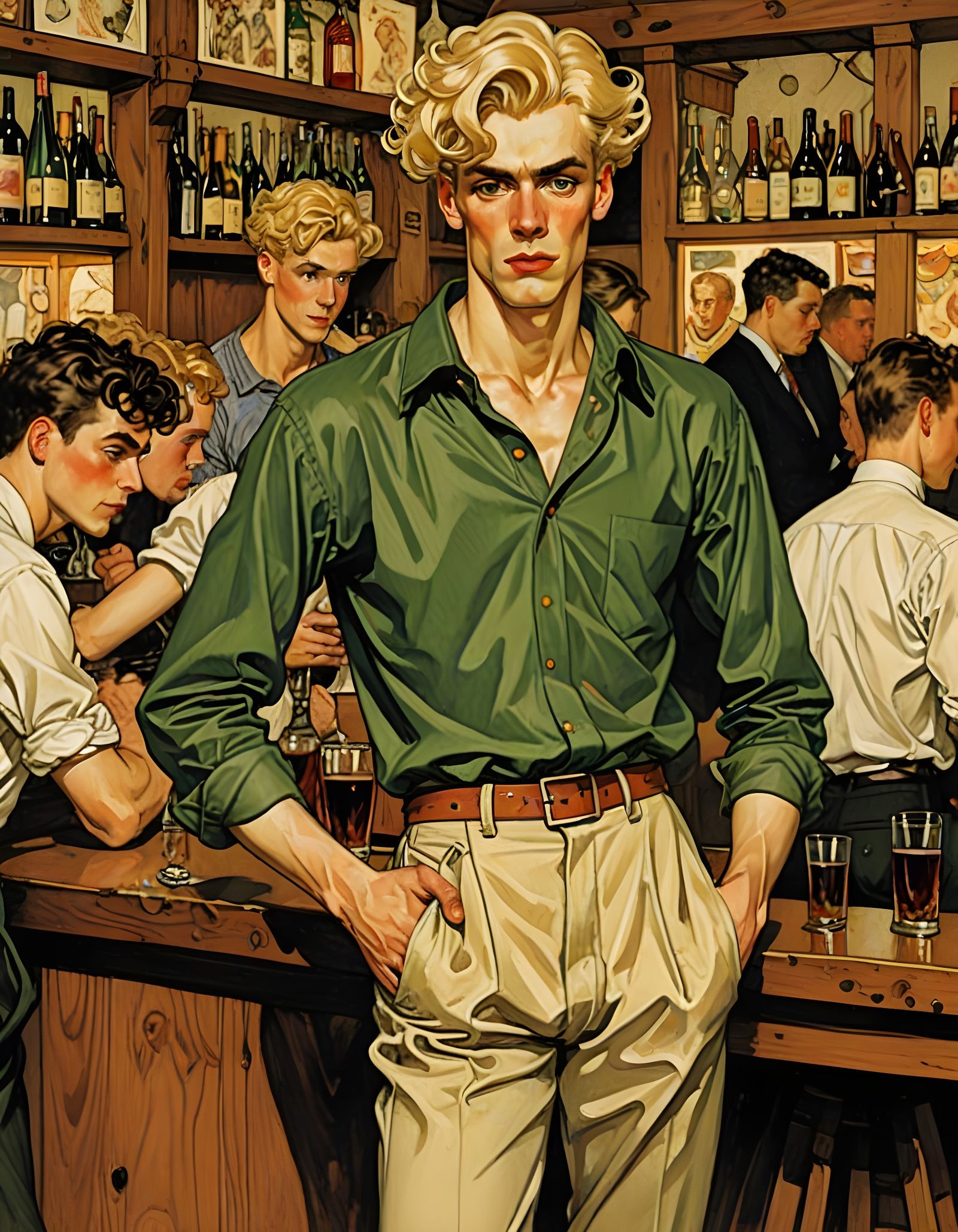 Vintage Gay Iconic Men in 1930s Style