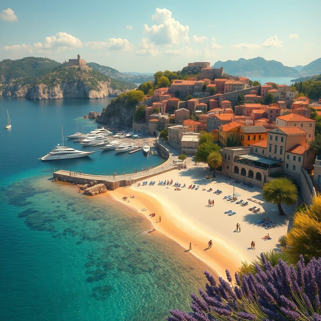 Idyllic Mediterranean Island Paradise in Unreal Engine 3D
