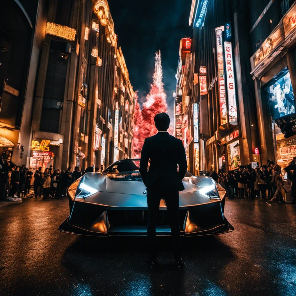 Girl's Tokyo Selfie with Godzilla in Hyper-Realism